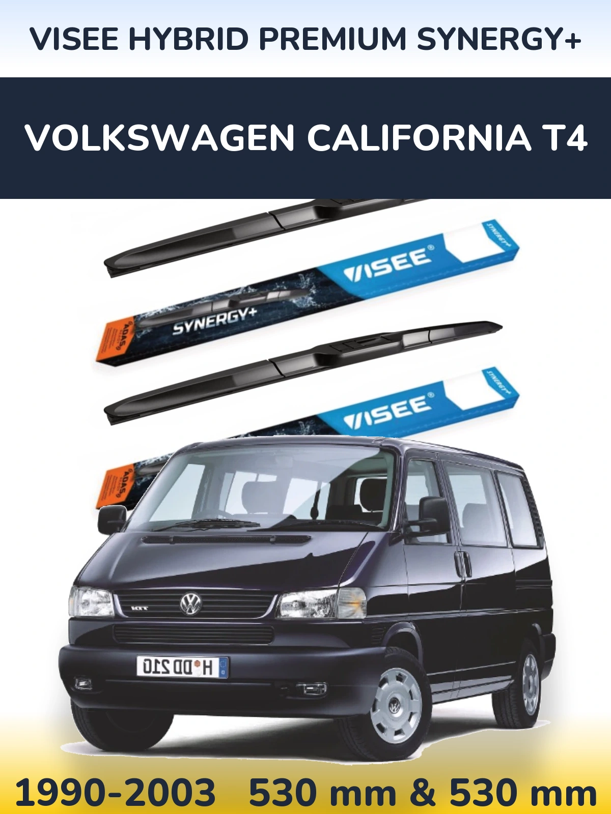 Torkarblad VISEE HYBRID PREMIUM SYNERGY+ för Volkswagen California T4