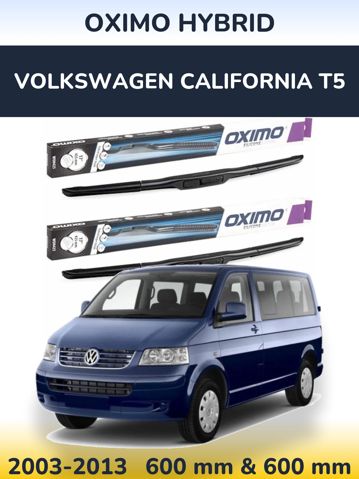 Torkarblad Oximo Hybrid för Volkswagen California T5