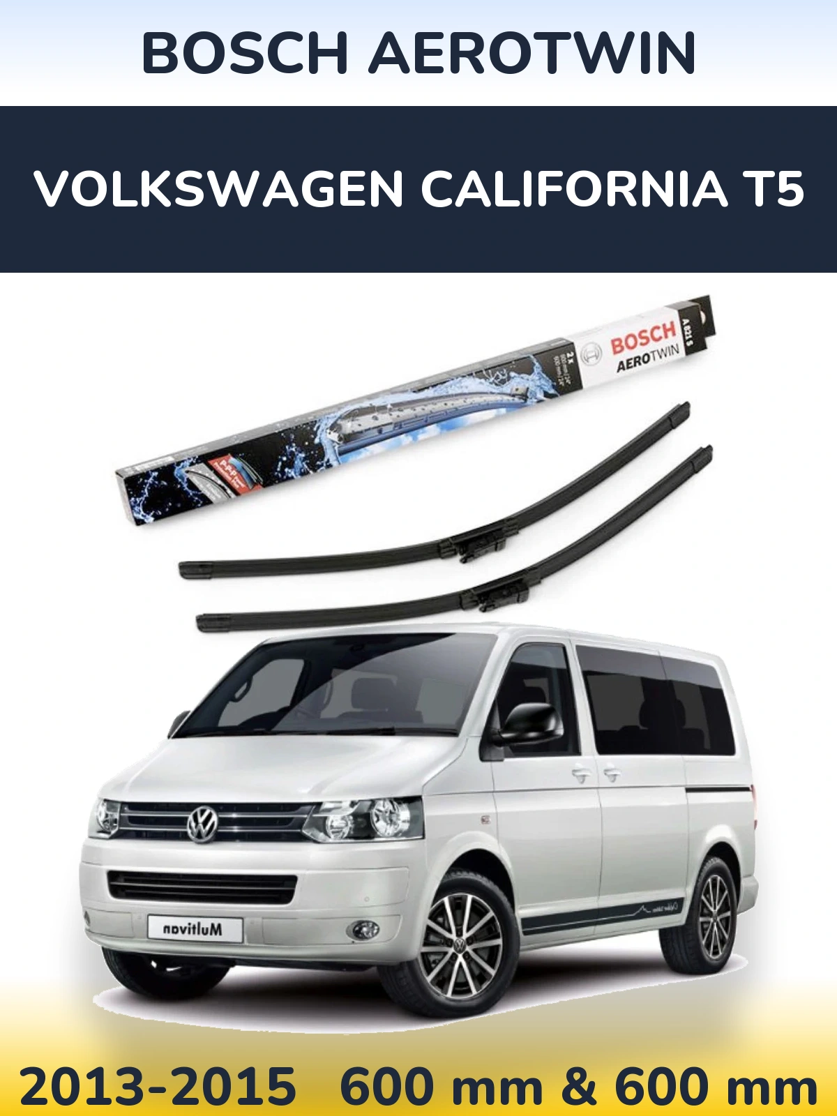 Torkarblad BOSCH AeroTwin för Volkswagen California T5