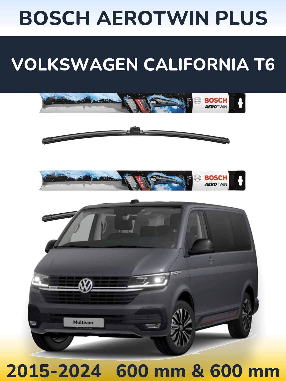 Torkarblad BOSCH AeroTwin Plus för Volkswagen California T6