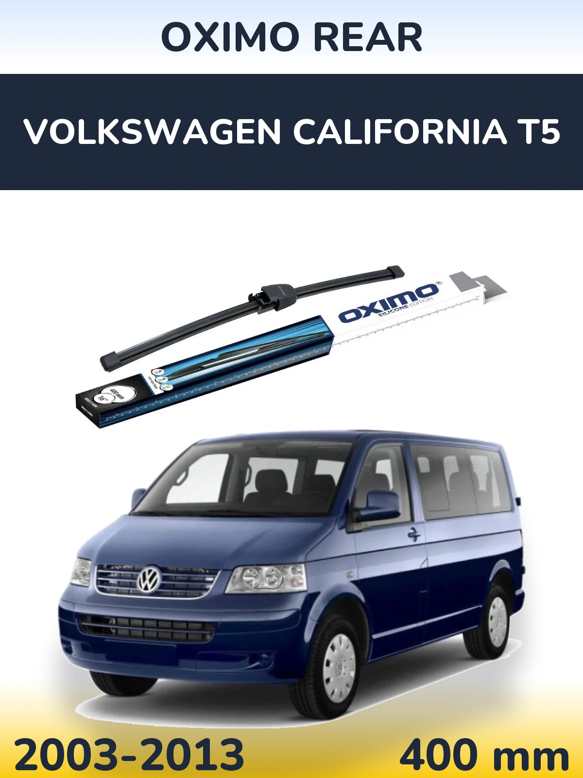 Задня щітка Oximo Rear 400 мм для Volkswagen California T5 2003-2013