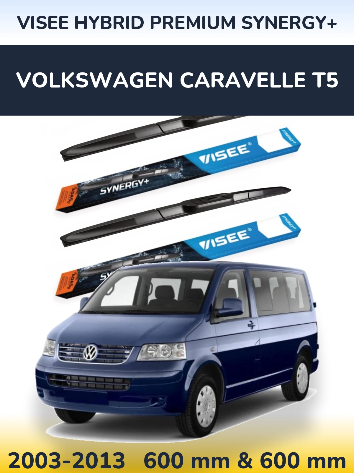 Torkarblad VISEE HYBRID PREMIUM SYNERGY+ för Volkswagen Caravelle T5