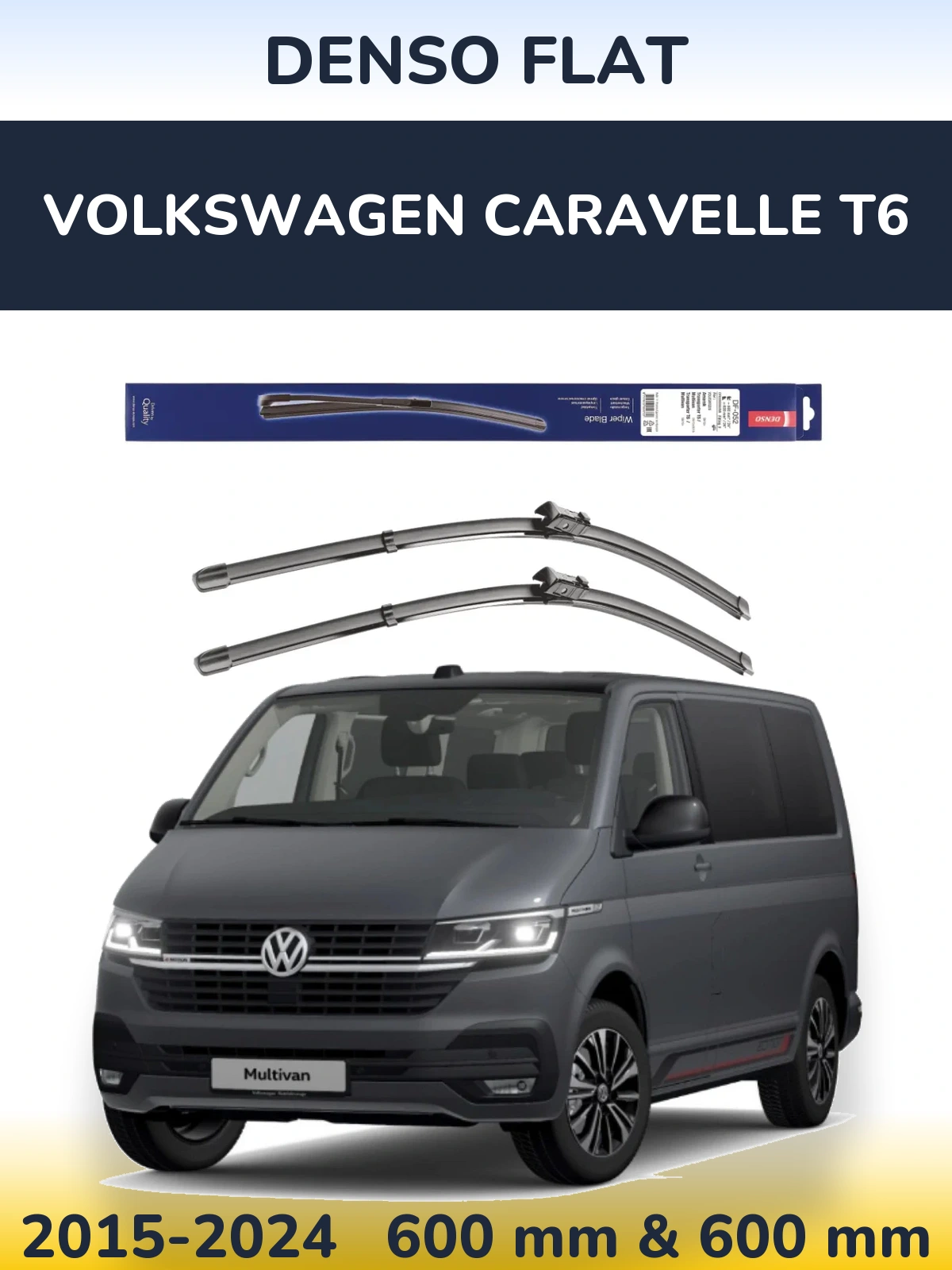 Torkarblad Denso Flat för Volkswagen Caravelle T6