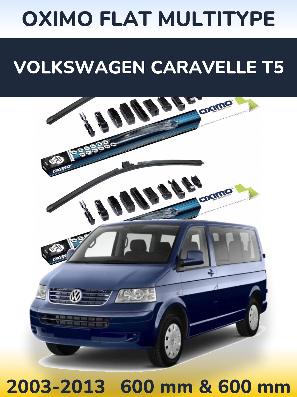 Torkarblad Oximo Flat MultiType för Volkswagen Caravelle T5