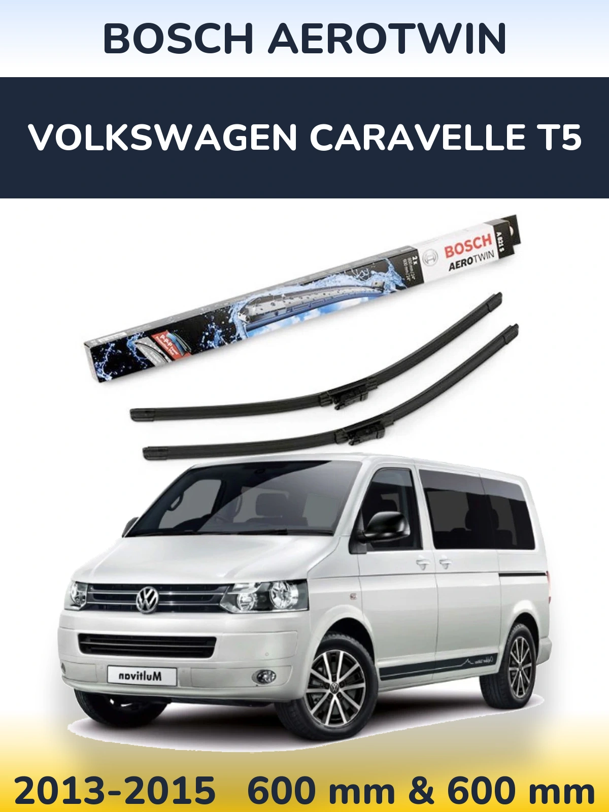 Torkarblad BOSCH AeroTwin för Volkswagen Caravelle T5