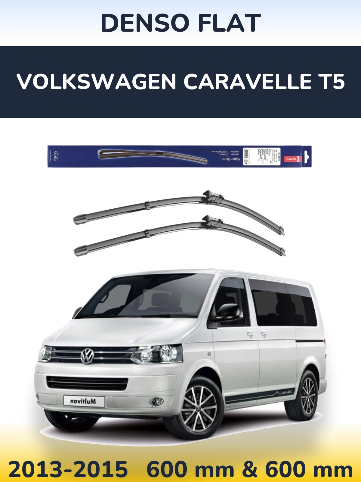 Torkarblad Denso Flat för Volkswagen Caravelle T5