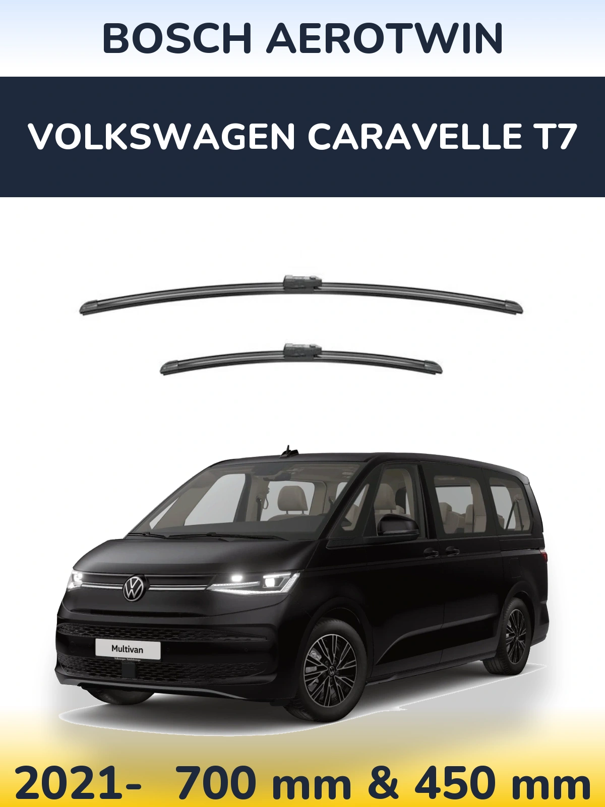 Torkarblad BOSCH AeroTwin för Volkswagen Caravelle T7