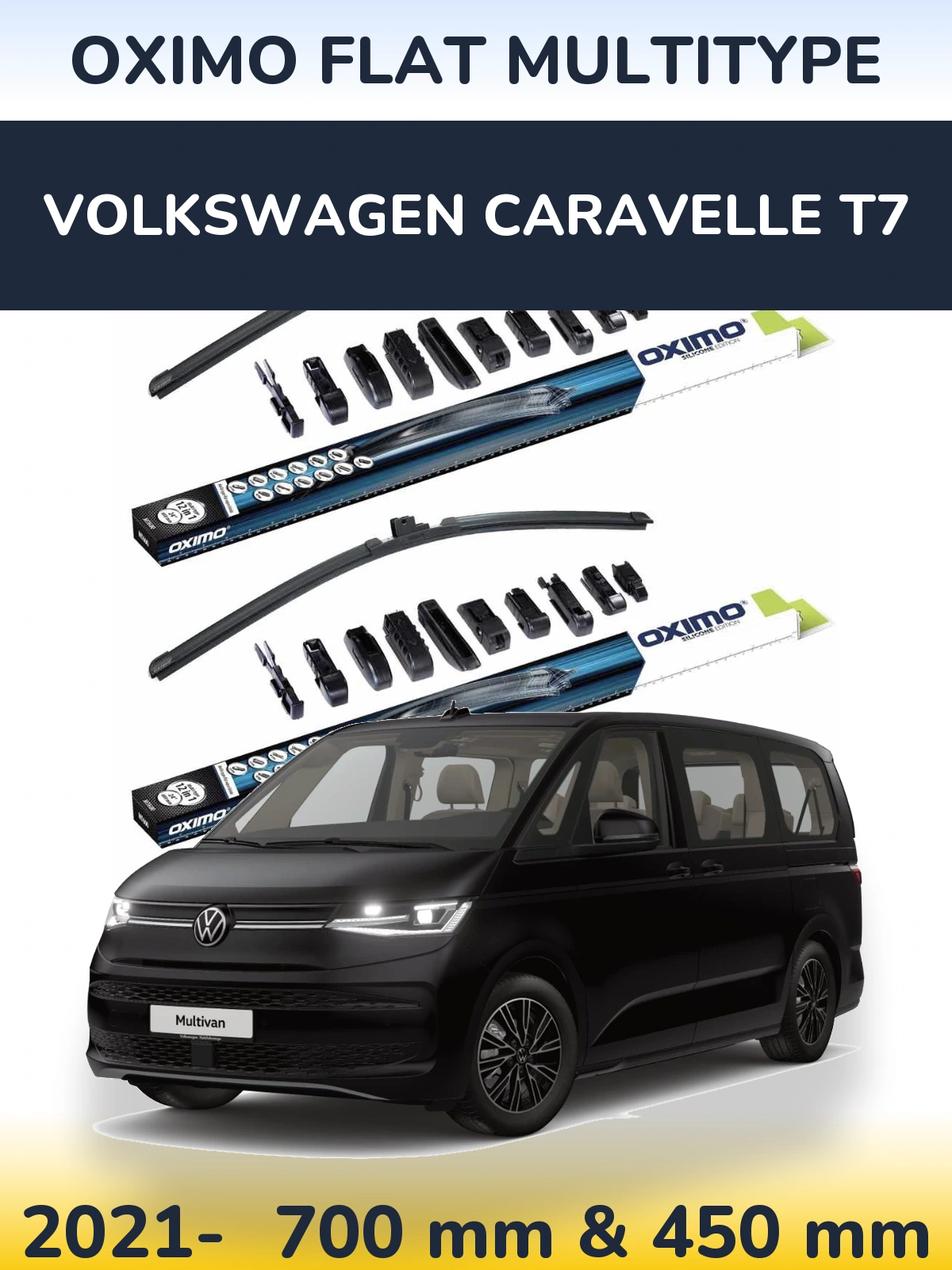 Torkarblad Oximo Flat MultiType för Volkswagen Caravelle T7
