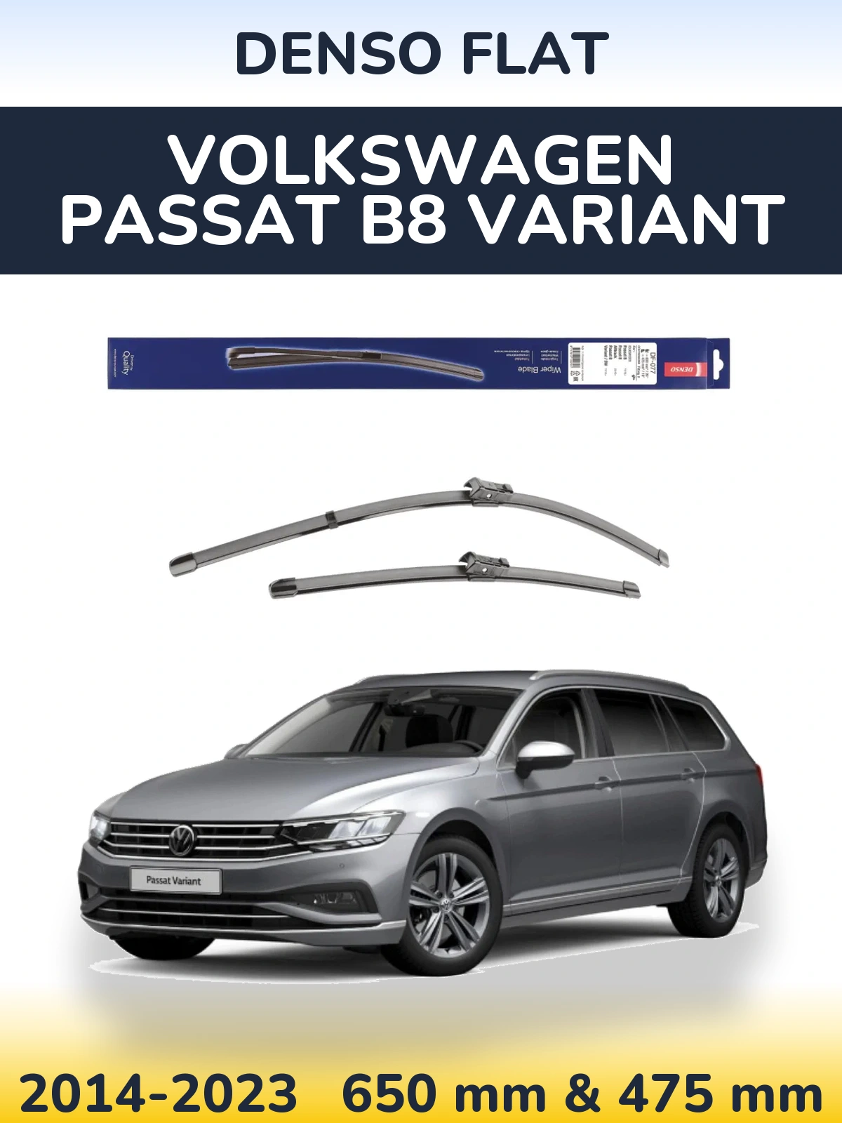 Torkarblad Denso Flat för Volkswagen Passat B8 Variant