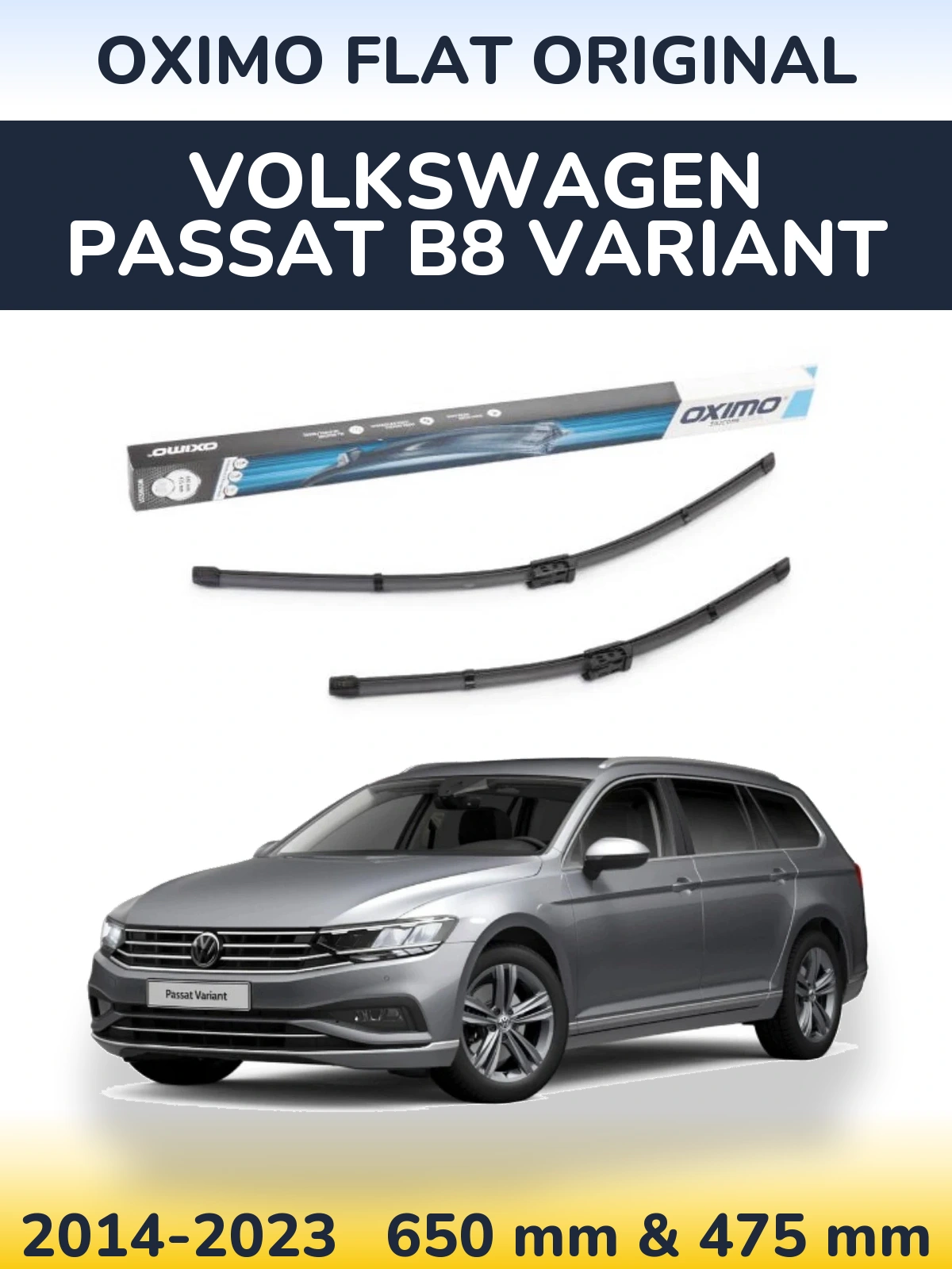 Torkarblad Oximo Flat Original för Volkswagen Passat B8 Variant