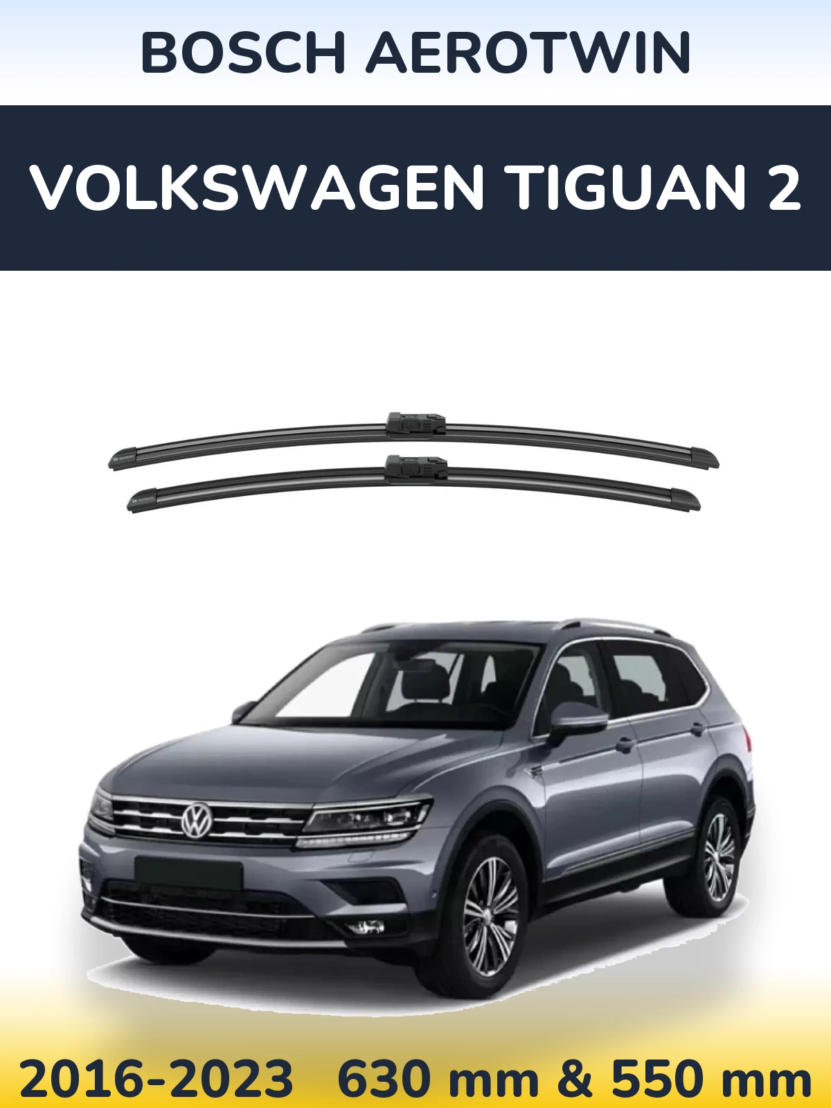 Torkarblad BOSCH AeroTwin för Volkswagen Tiguan 2