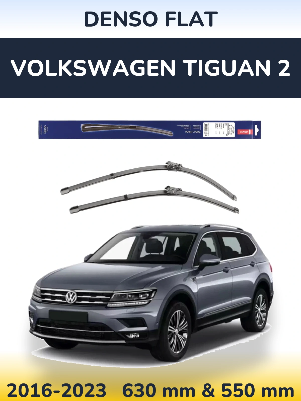 Torkarblad Denso Flat för Volkswagen Tiguan 2