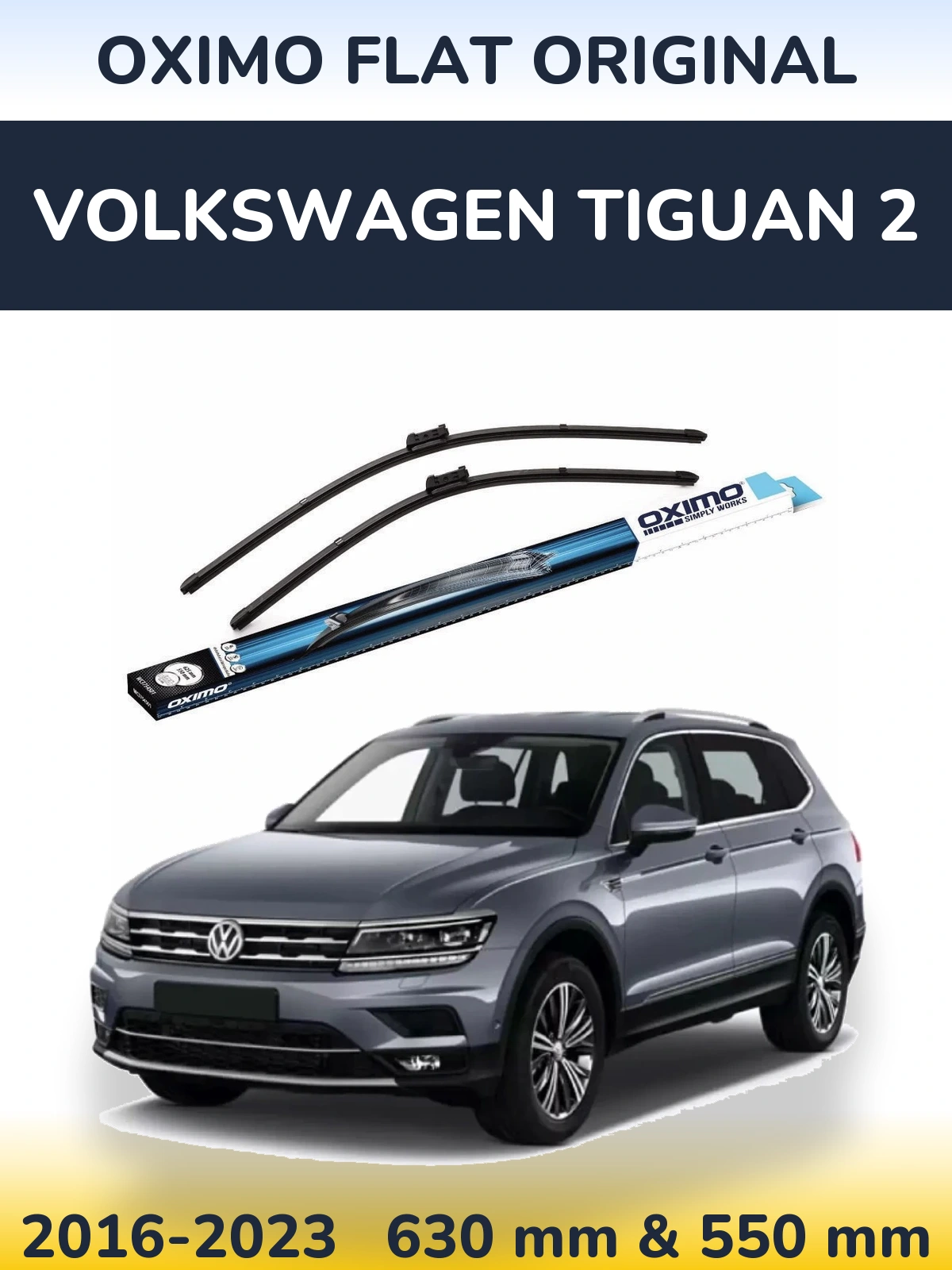 Torkarblad Oximo Flat Original för Volkswagen Tiguan 2