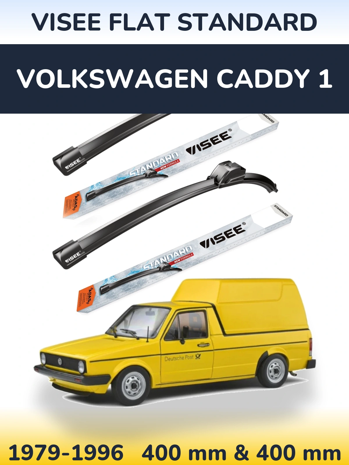 Torkarblad VISEE FLAT STANDARD för Volkswagen Caddy 1