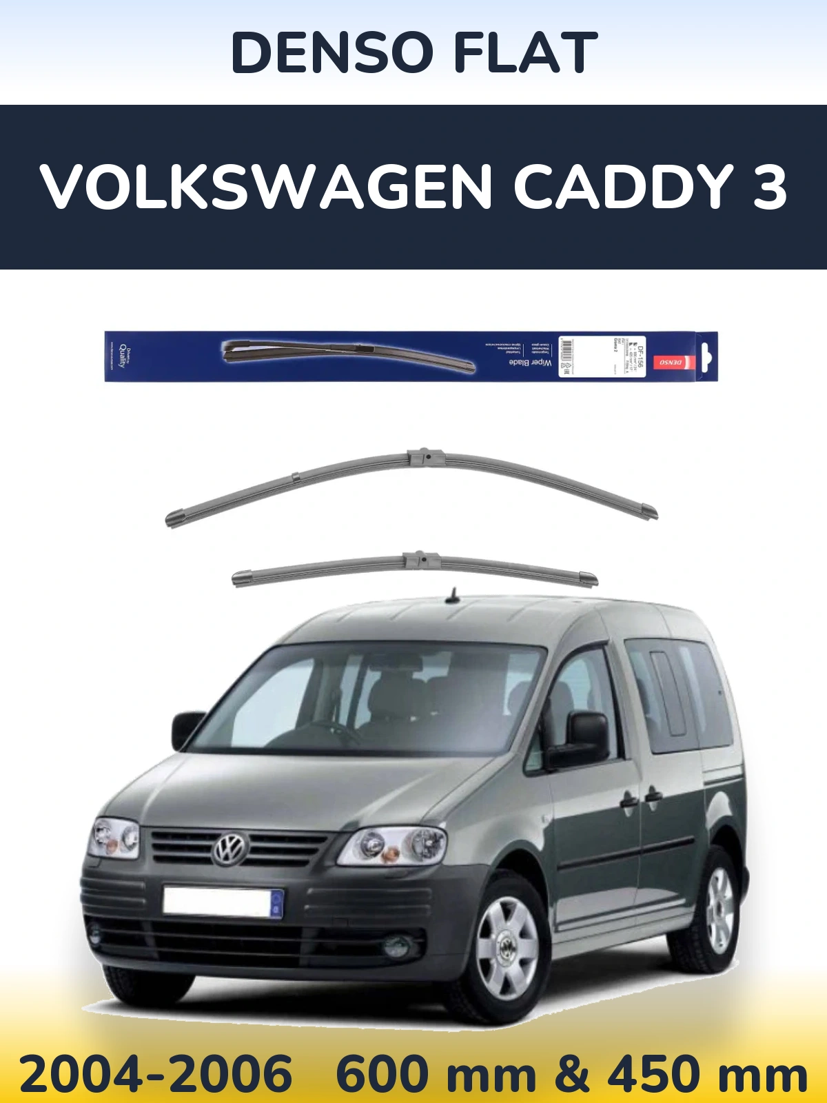 Torkarblad Denso Flat för Volkswagen Caddy 3