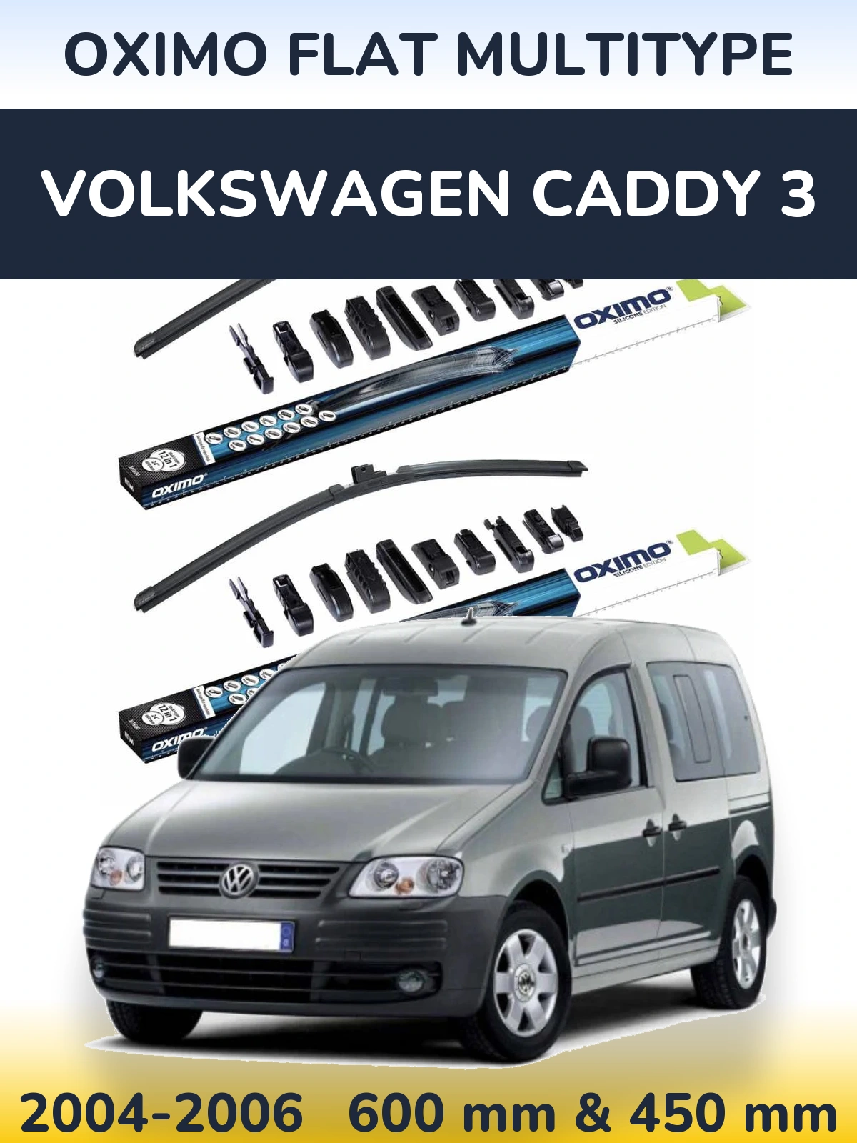 Torkarblad Oximo Flat MultiType för Volkswagen Caddy 3