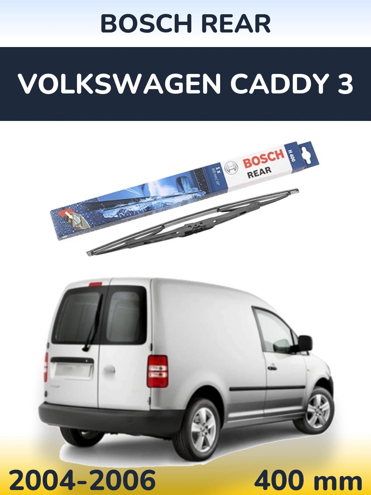 Torkarblad BOSCH Rear för Volkswagen Caddy 3