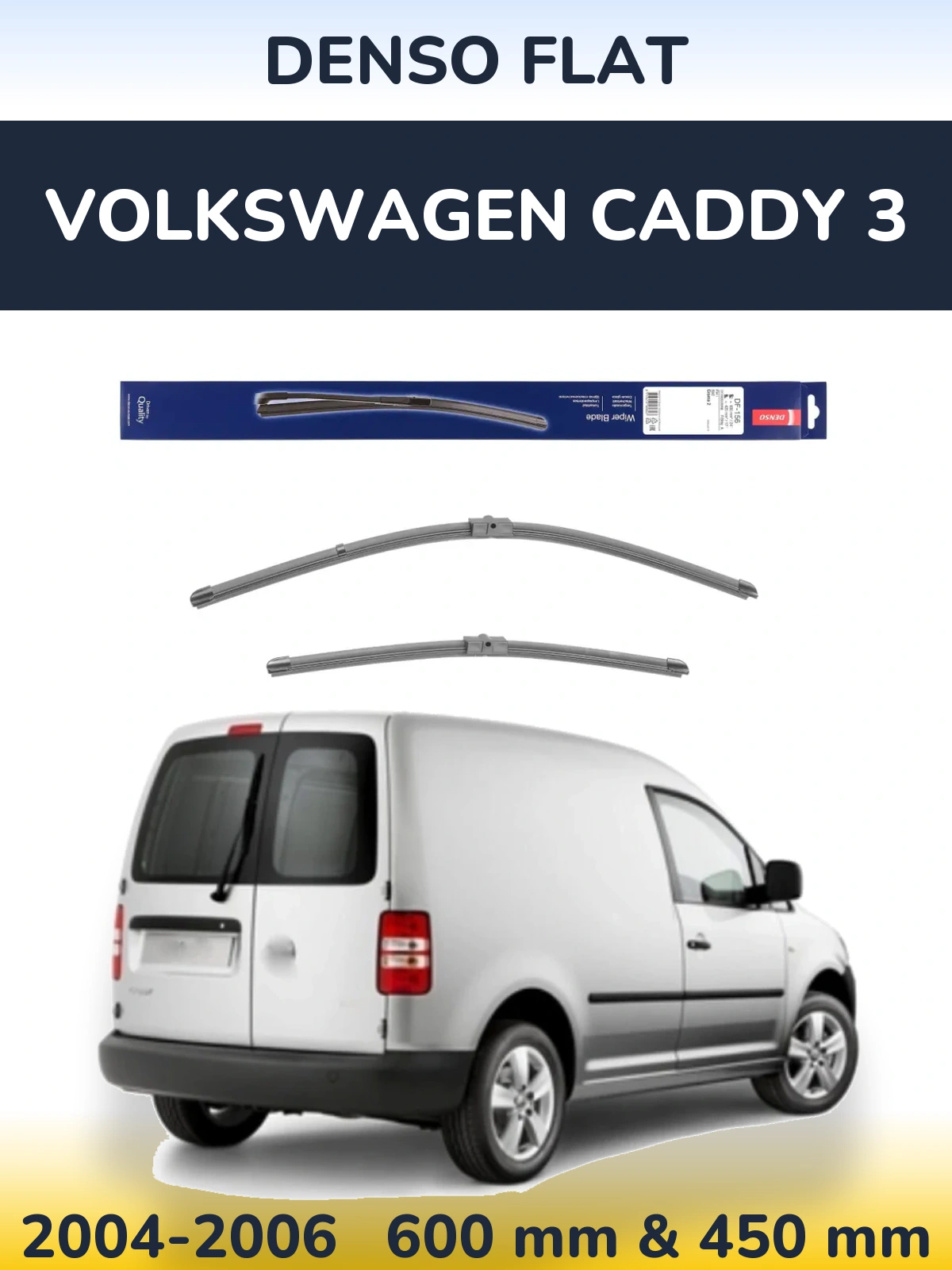 Torkarblad Denso Flat för Volkswagen Caddy 3