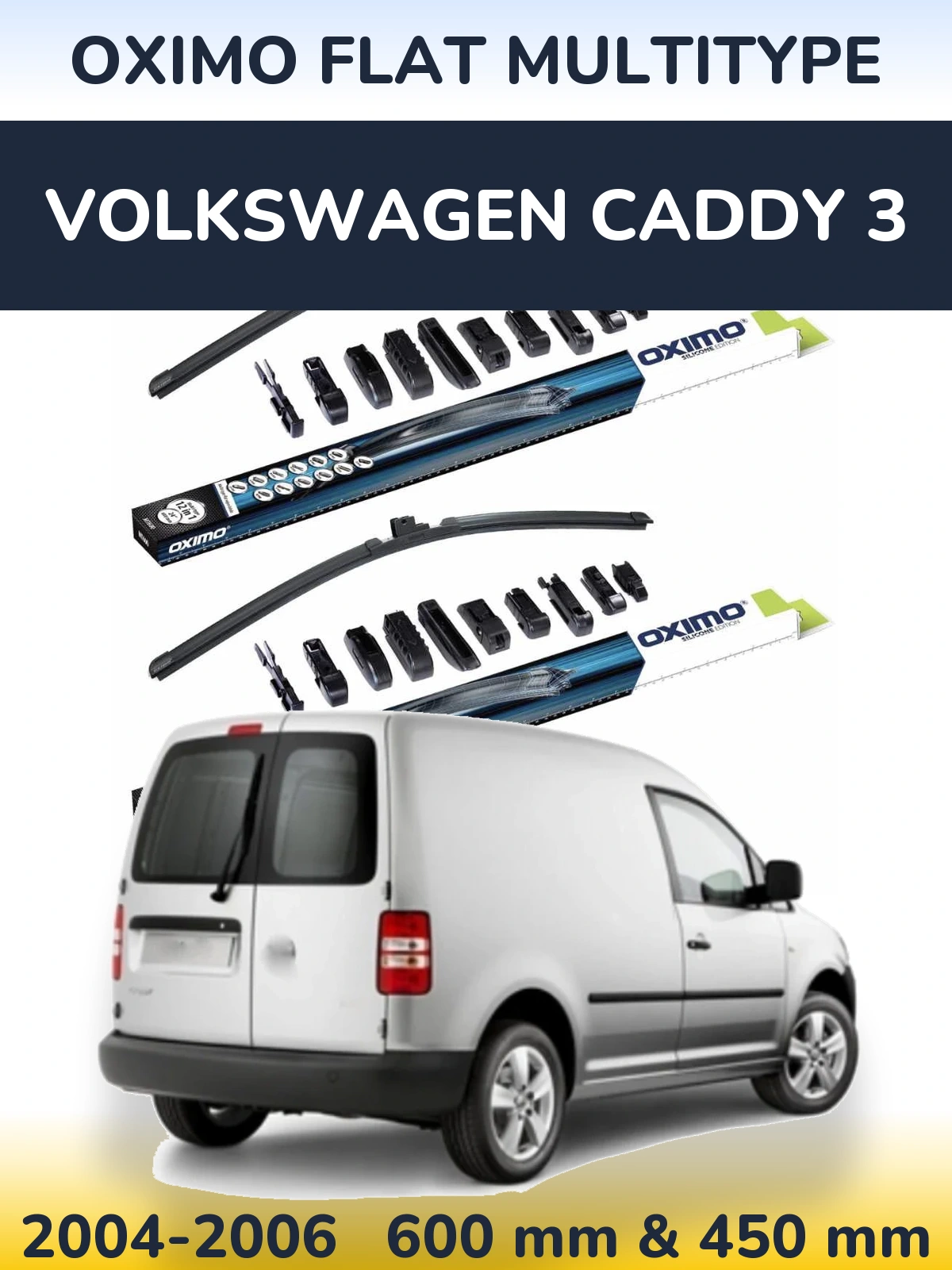 Torkarblad Oximo Flat MultiType för Volkswagen Caddy 3