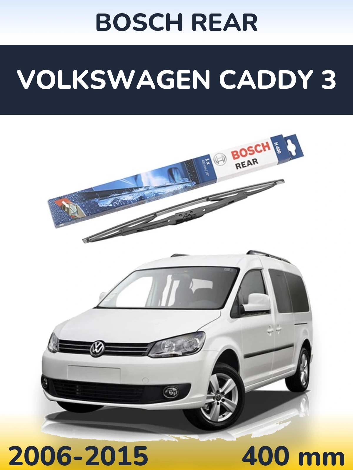 Torkarblad BOSCH Rear för Volkswagen Caddy 3