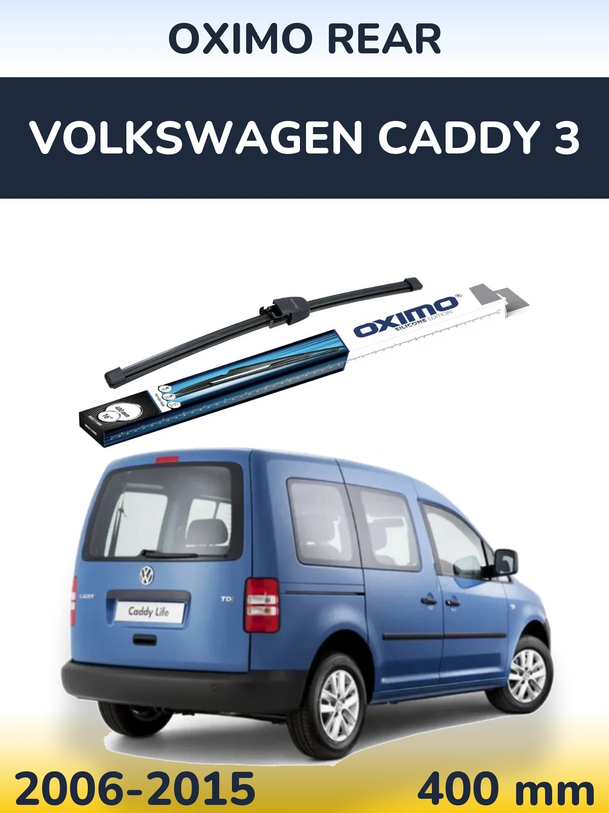 Torkarblad Oximo Rear för Volkswagen Caddy 3