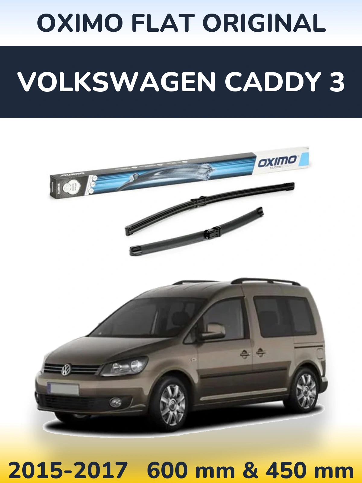Torkarblad Oximo Flat Original för Volkswagen Caddy 3