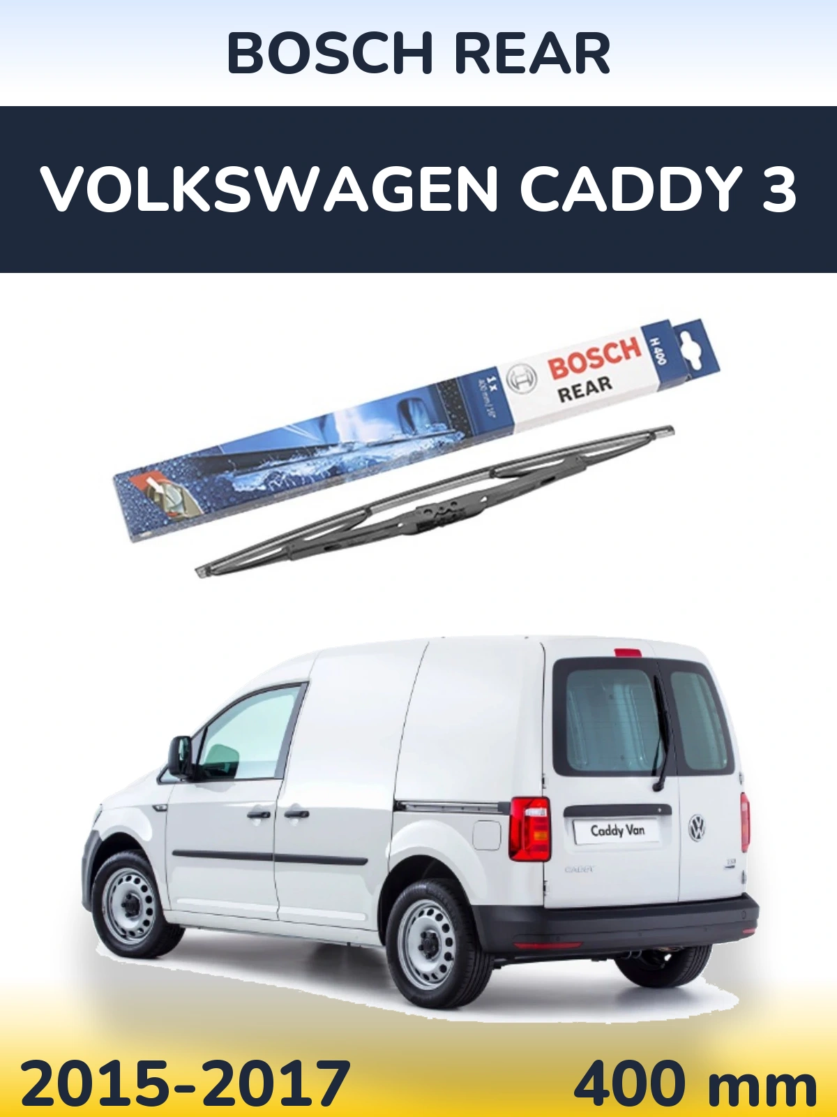 Torkarblad BOSCH Rear för Volkswagen Caddy 3