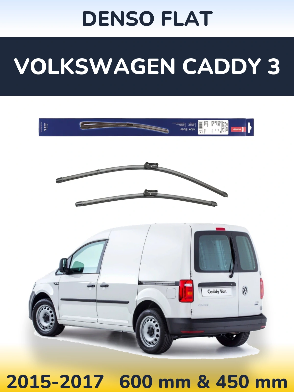 Torkarblad Denso Flat för Volkswagen Caddy 3