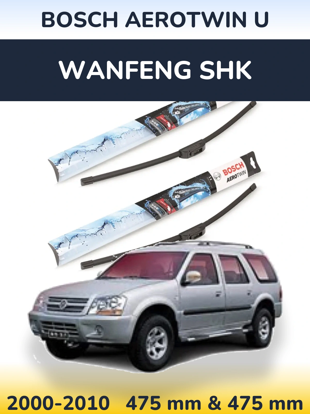 Torkarblad BOSCH AeroTwin U för Wanfeng SHK
