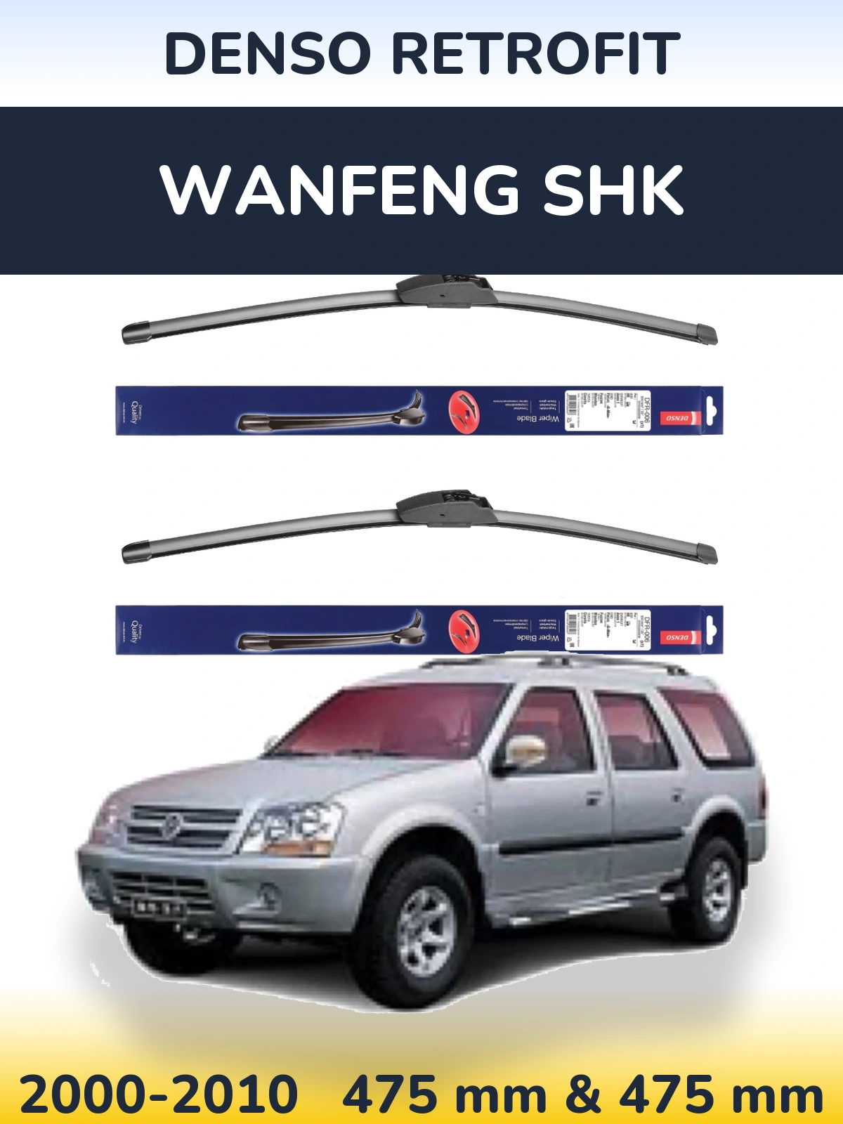 Torkarblad Denso Retrofit för Wanfeng SHK