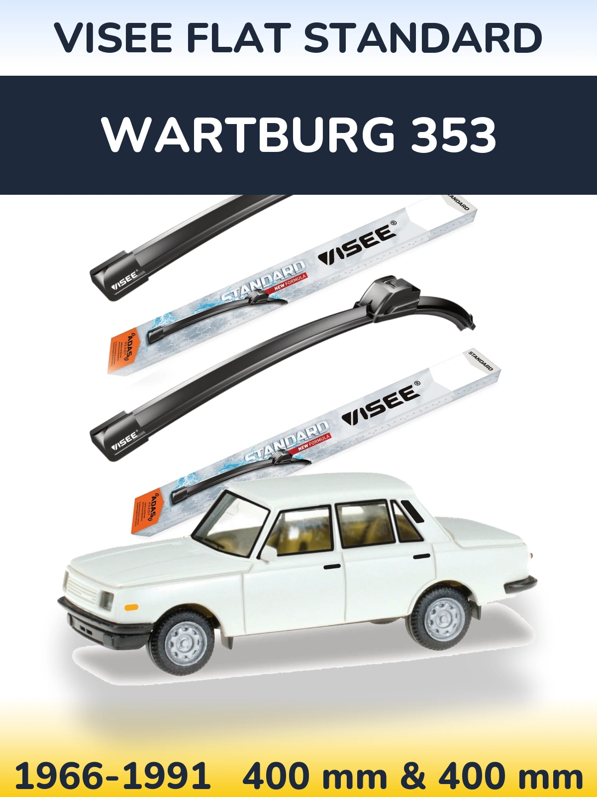 Torkarblad VISEE FLAT STANDARD för Wartburg 353