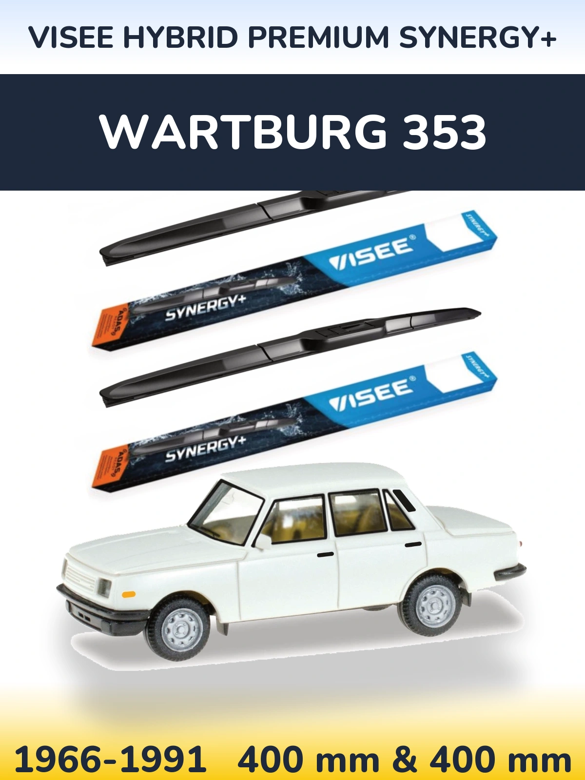 Torkarblad VISEE HYBRID PREMIUM SYNERGY+ för Wartburg 353