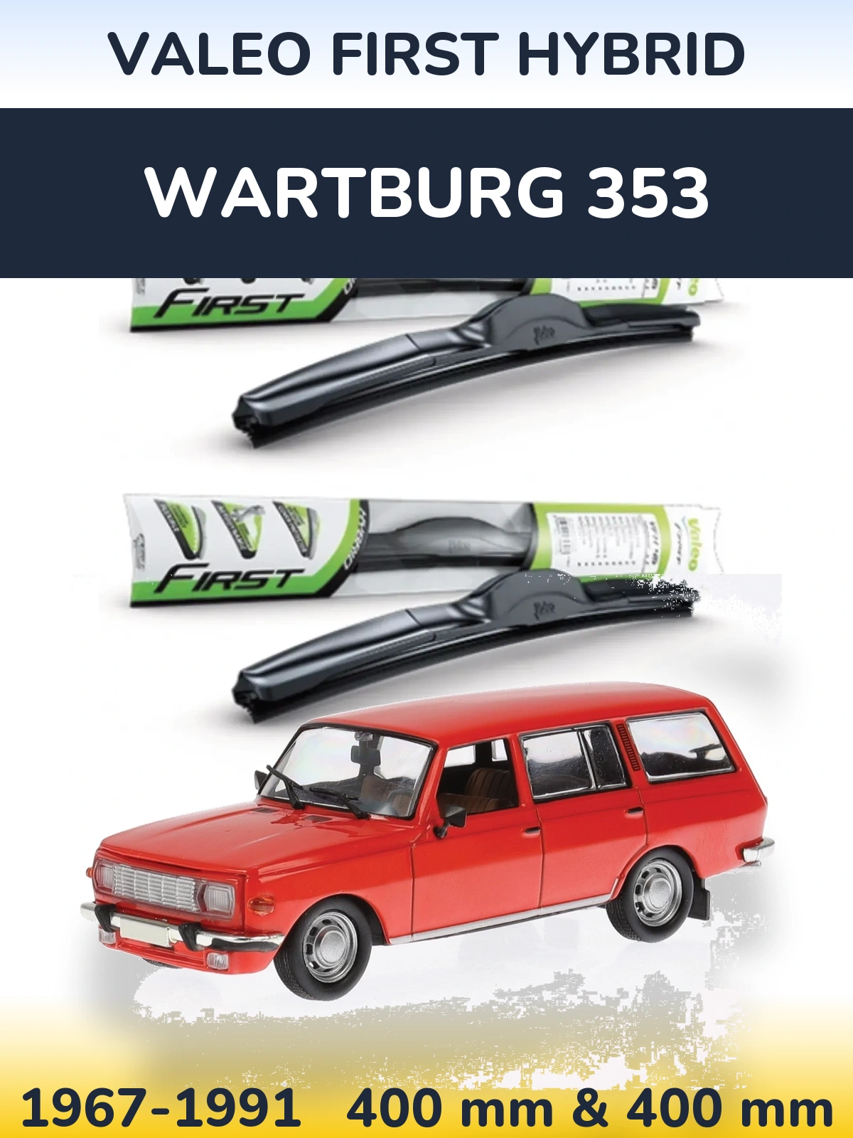 Torkarblad Valeo First Hybrid för Wartburg 353