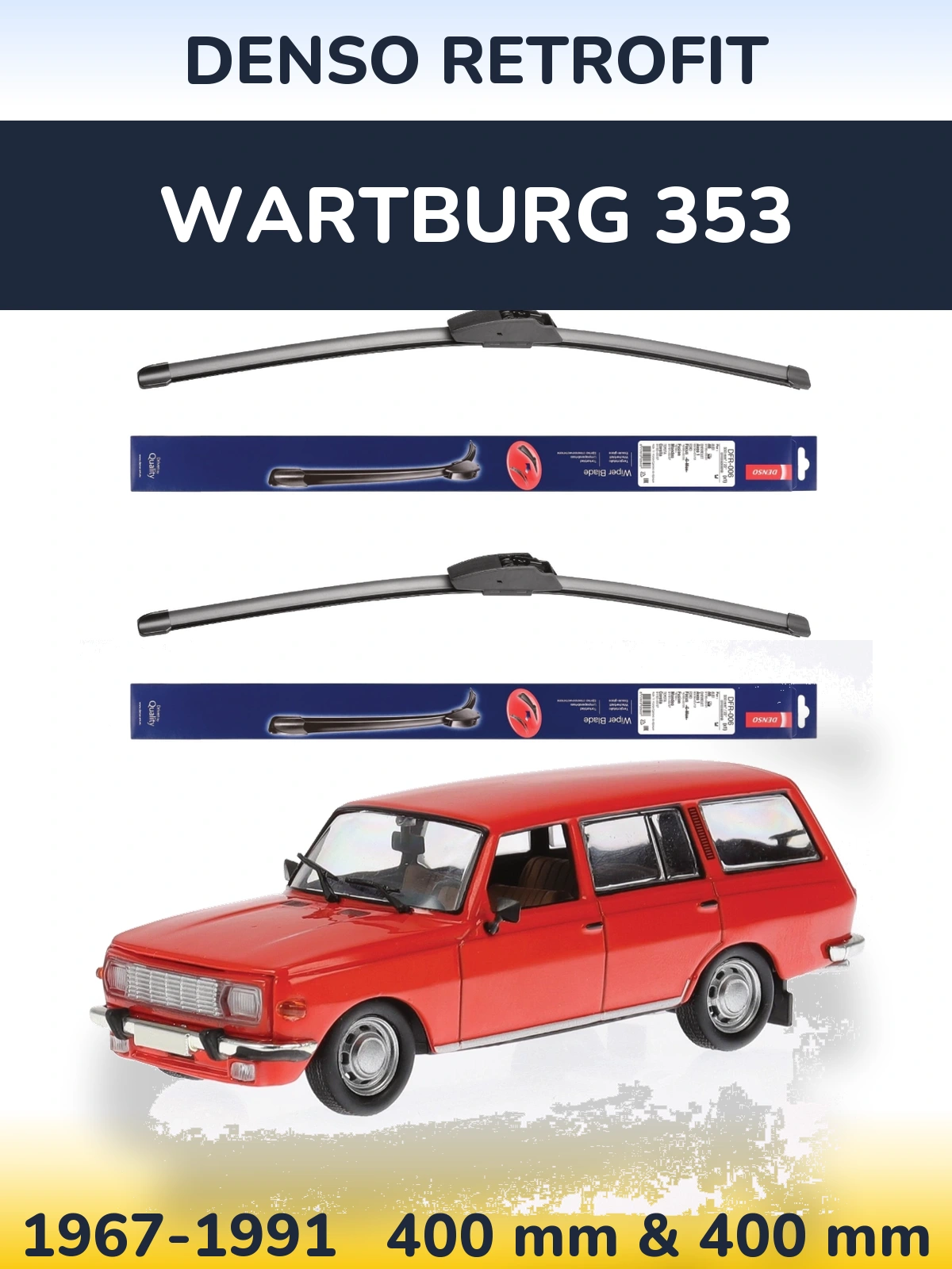 Torkarblad Denso Retrofit för Wartburg 353