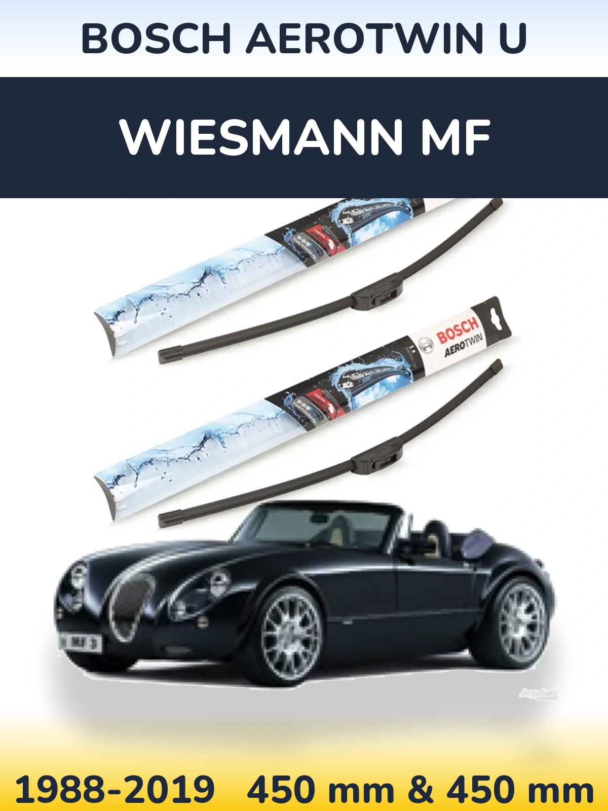 Torkarblad BOSCH AeroTwin U för Wiesmann MF