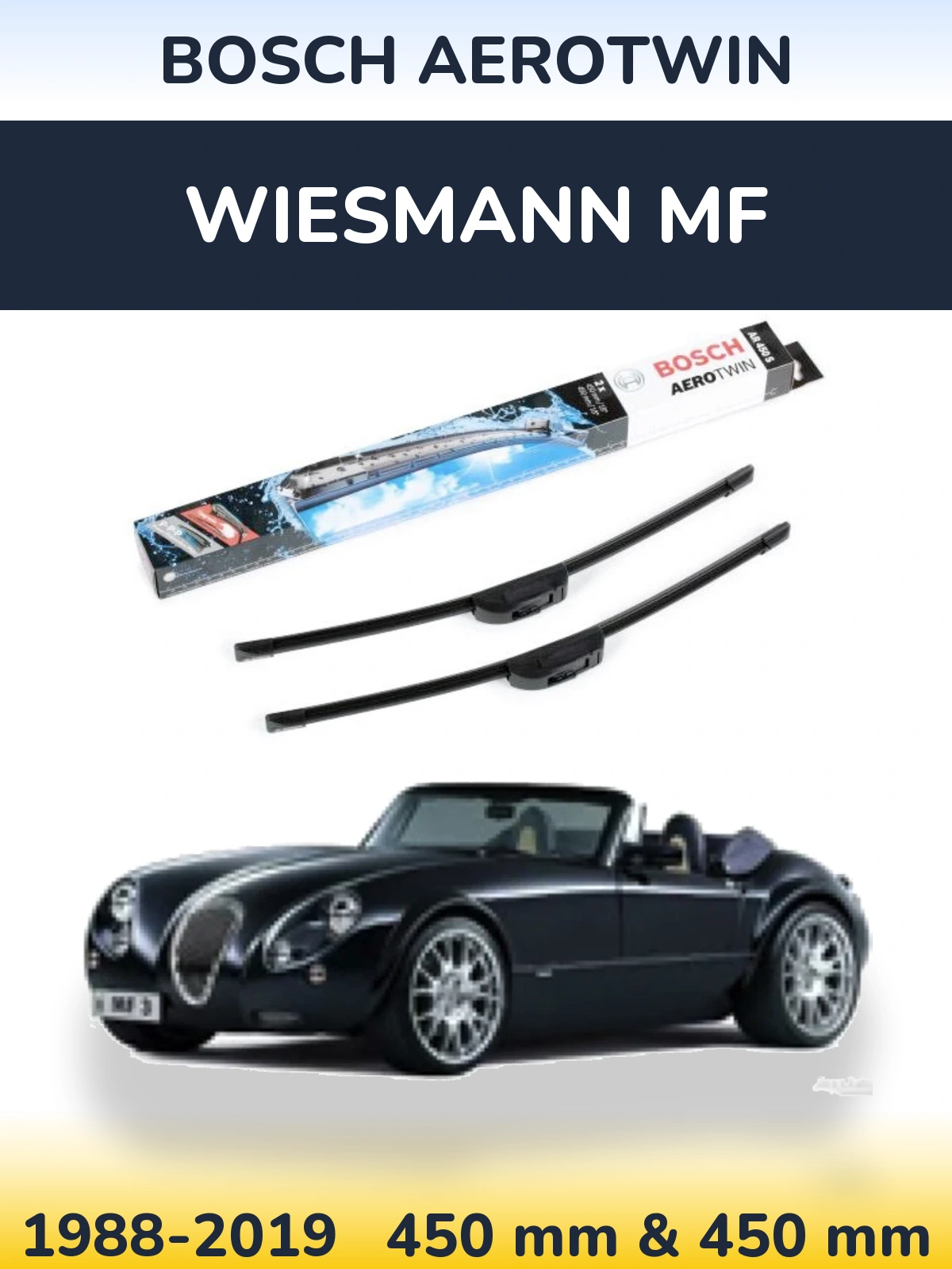 Torkarblad BOSCH AeroTwin för Wiesmann MF
