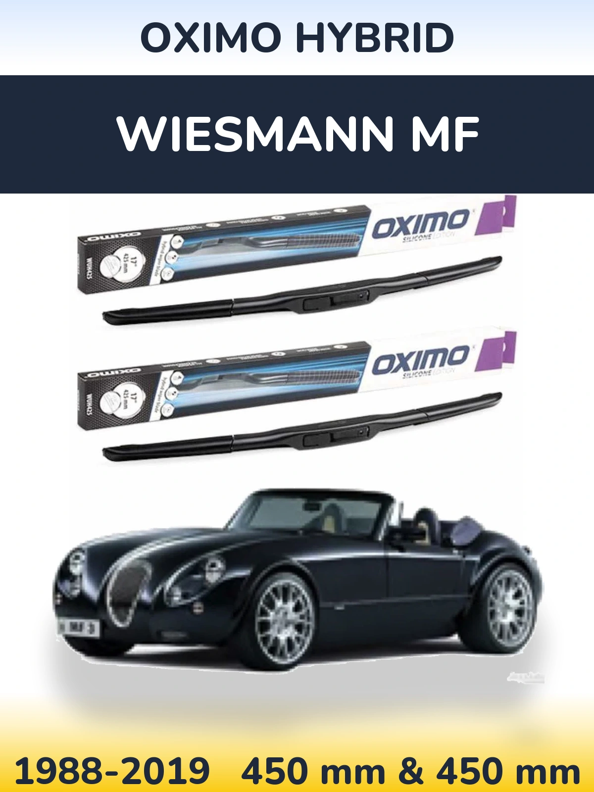 Torkarblad Oximo Hybrid för Wiesmann MF