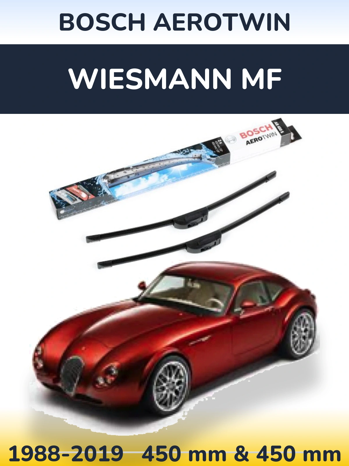 Torkarblad BOSCH AeroTwin för Wiesmann MF
