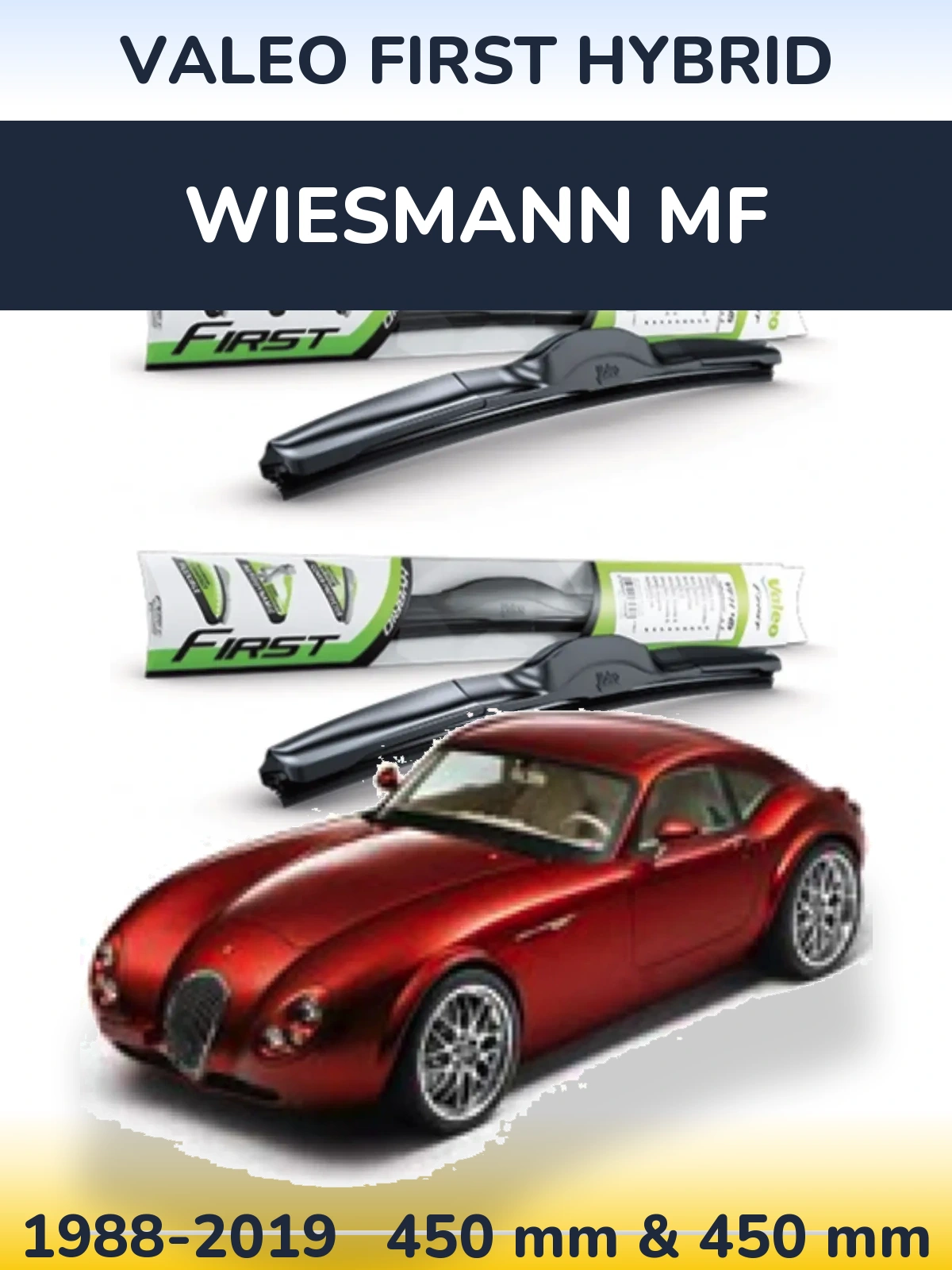 Torkarblad Valeo First Hybrid för Wiesmann MF