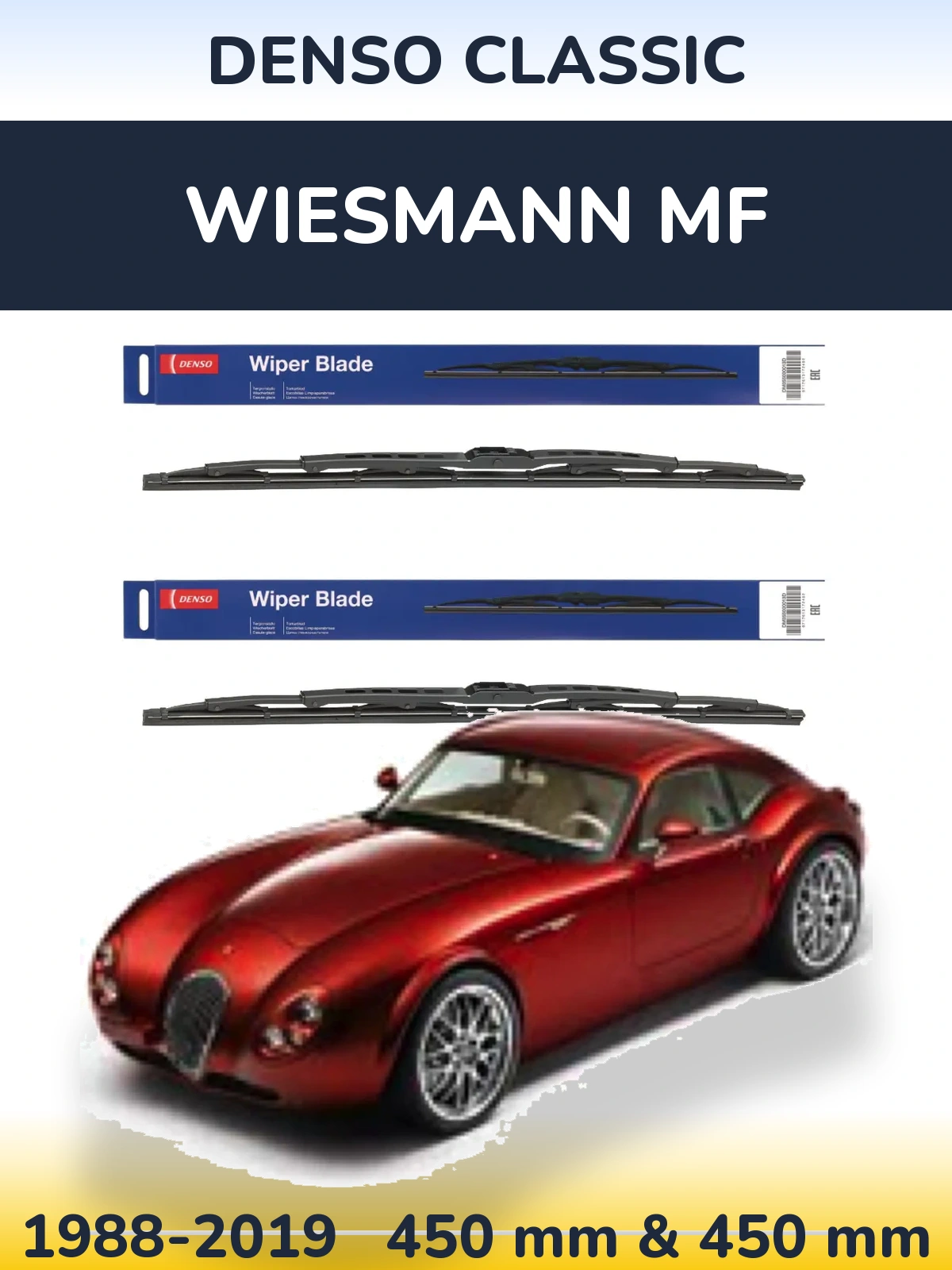 Torkarblad Denso Classic för Wiesmann MF