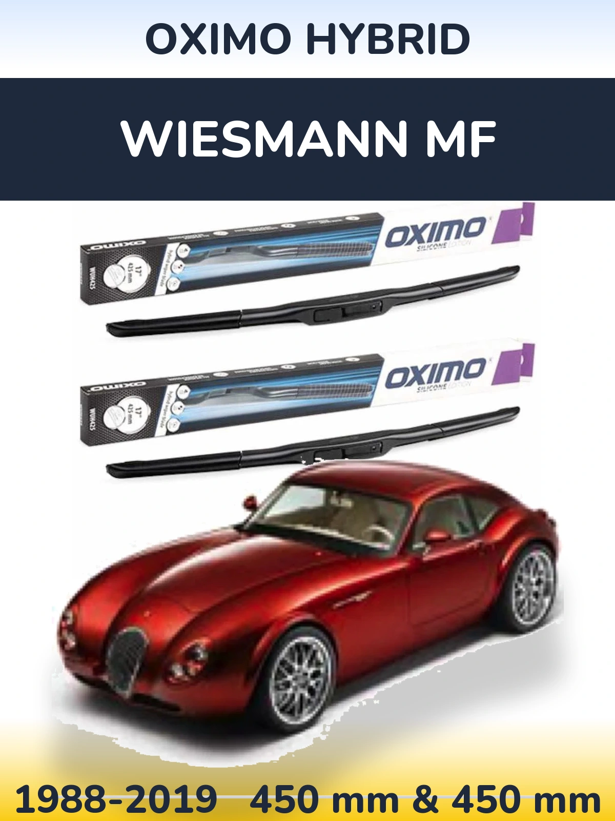 Torkarblad Oximo Hybrid för Wiesmann MF
