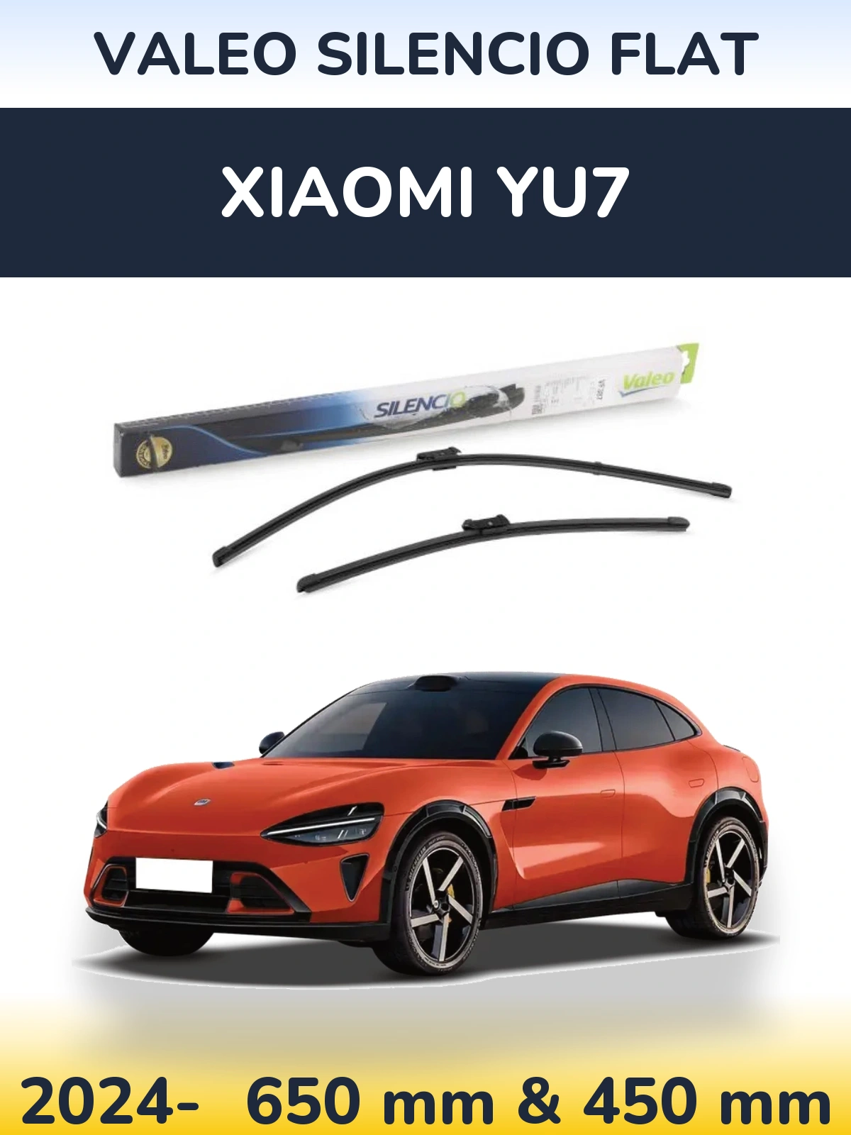 Torkarblad Valeo Silencio Flat för Xiaomi YU7