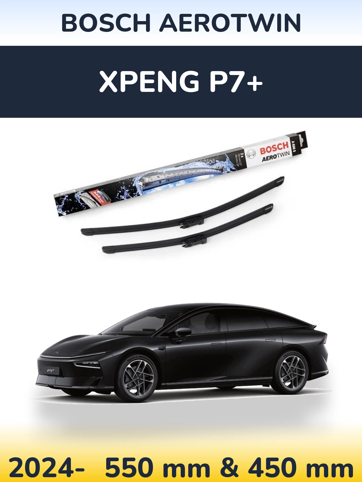 Torkarblad BOSCH AeroTwin för XPENG P7+