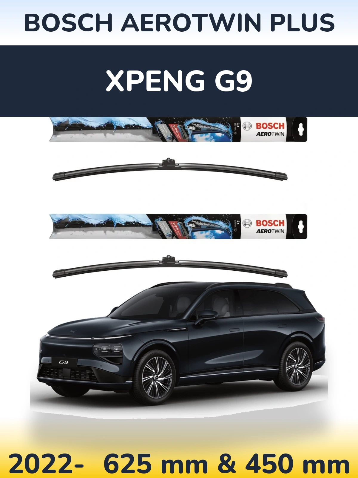 Torkarblad BOSCH AeroTwin Plus för XPENG G9