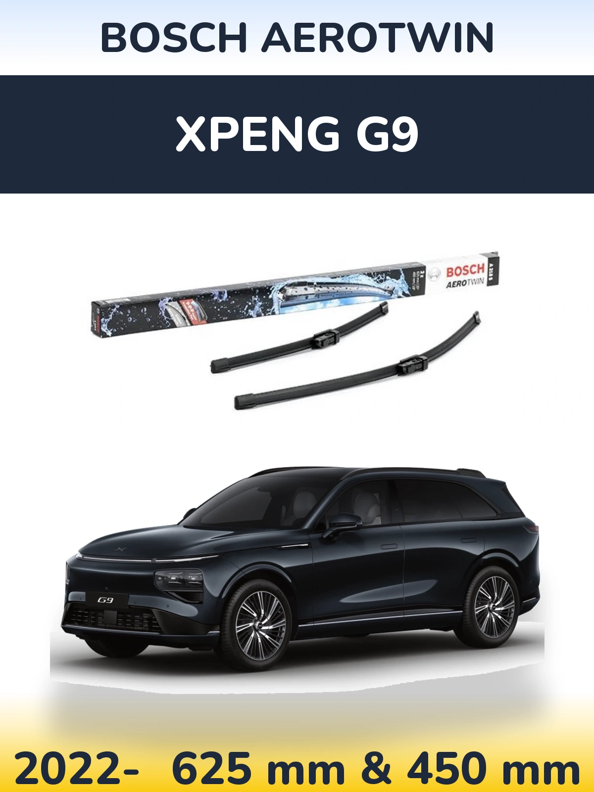 Torkarblad BOSCH AeroTwin för XPENG G9