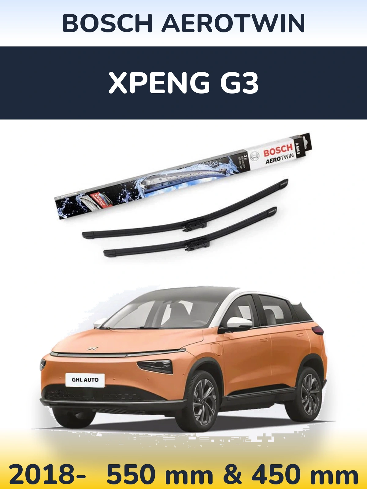 Torkarblad BOSCH AeroTwin för XPENG G3