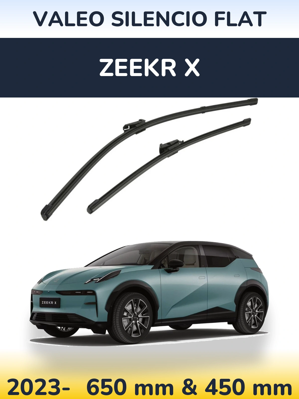 Torkarblad Valeo Silencio Flat för Zeekr X