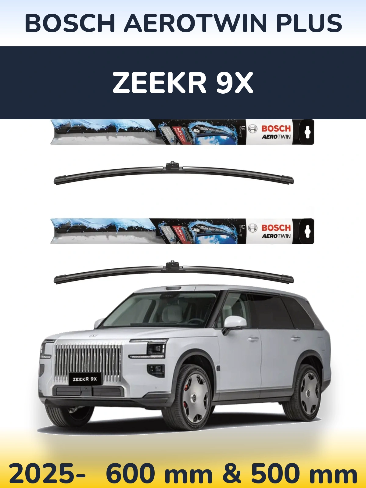 Torkarblad BOSCH AeroTwin Plus för Zeekr 9X