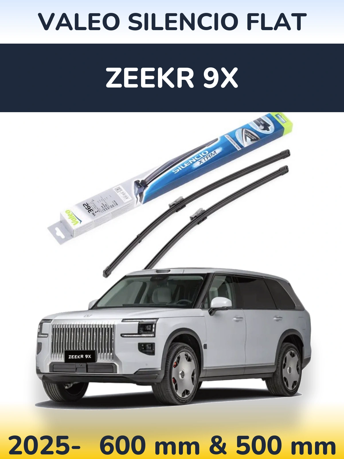 Torkarblad Valeo Silencio Flat för Zeekr 9X