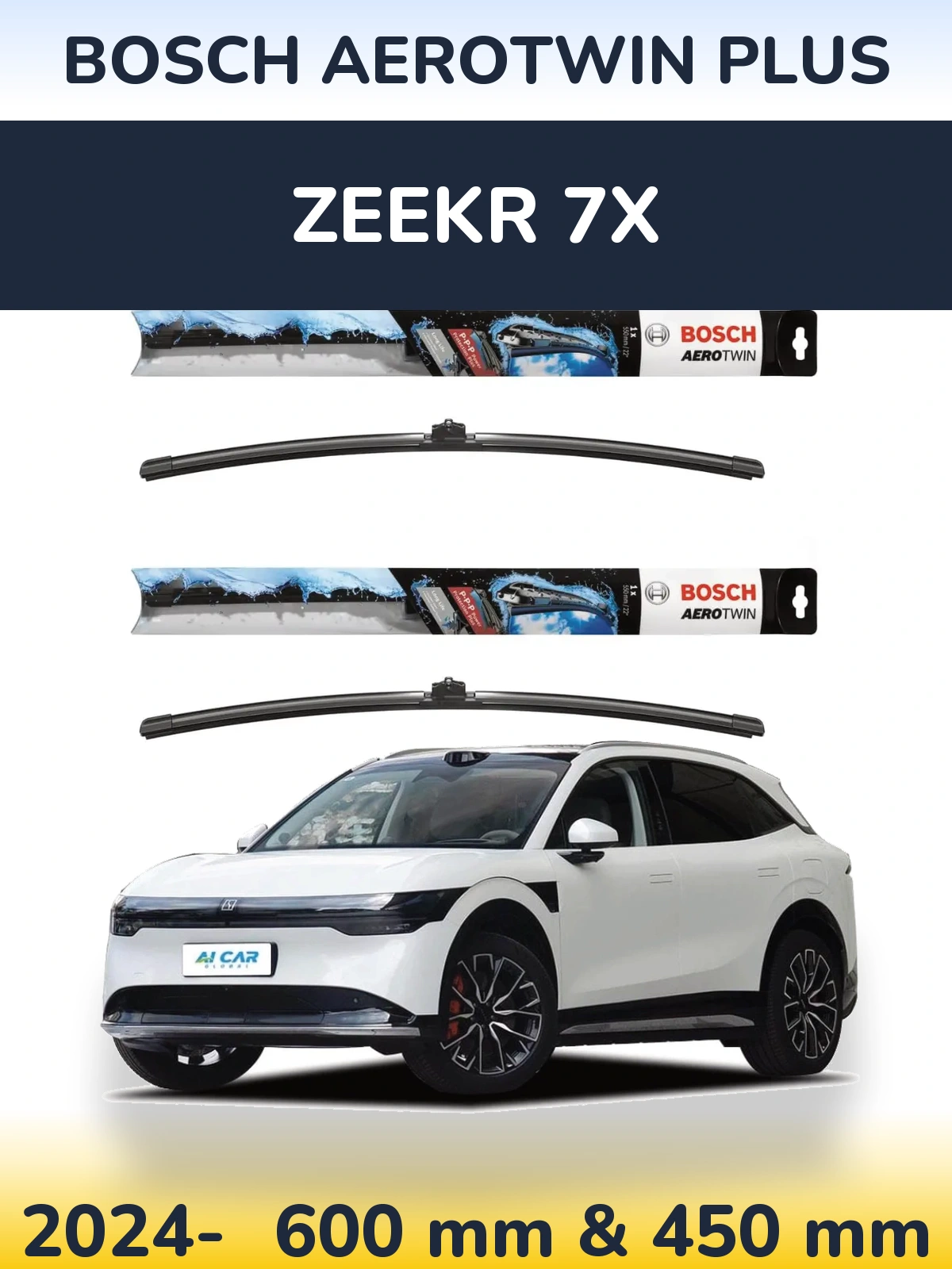 Torkarblad BOSCH AeroTwin Plus för Zeekr 7X